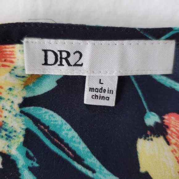 DR2 Floral Asymmetrical Top Size L - Picture 5 of 7